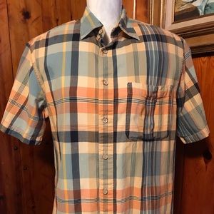 Izod, Summer plaid shirt! M